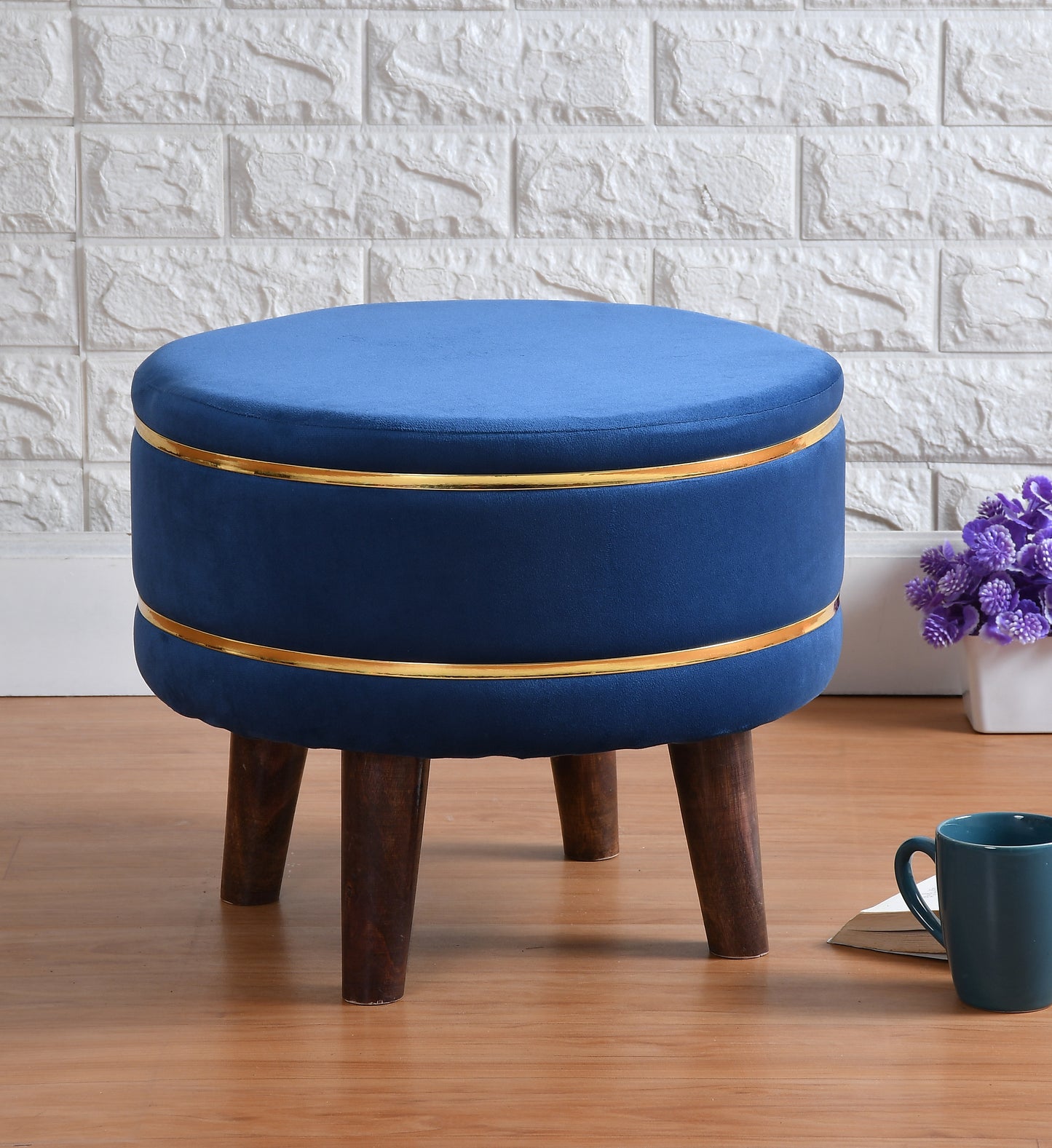 Homeaccex Ottoman Pouffe Puffy Stool For Living Room, 16inch Height