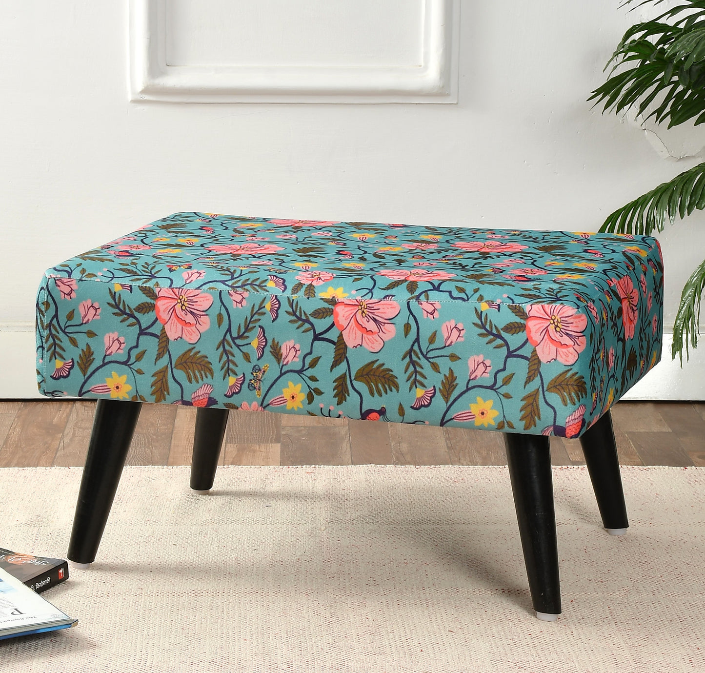 Homeaccex Ottoman Bench Pouffe Puffy Stool, 14Inch Height