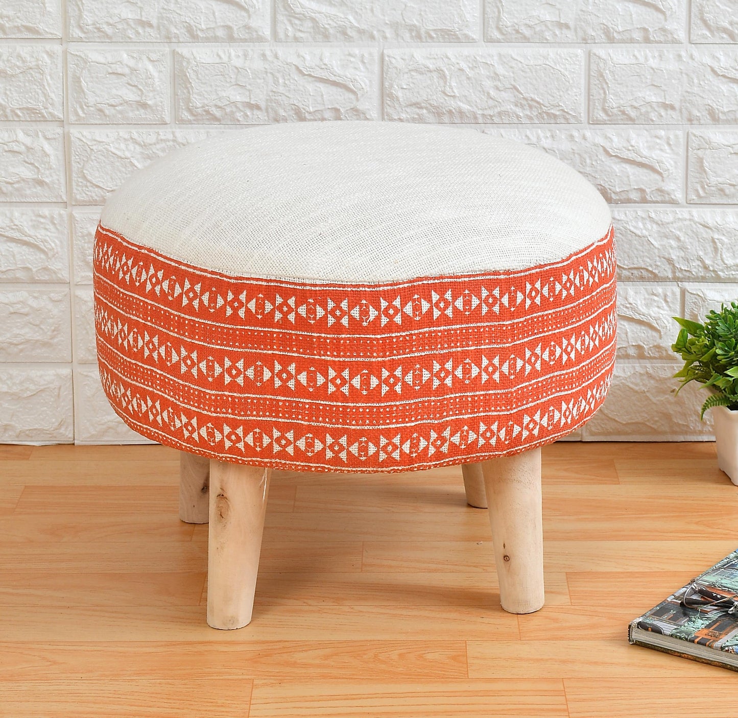Homeaccex Ottoman Pouffe Stool For Living Room, 16inch Height