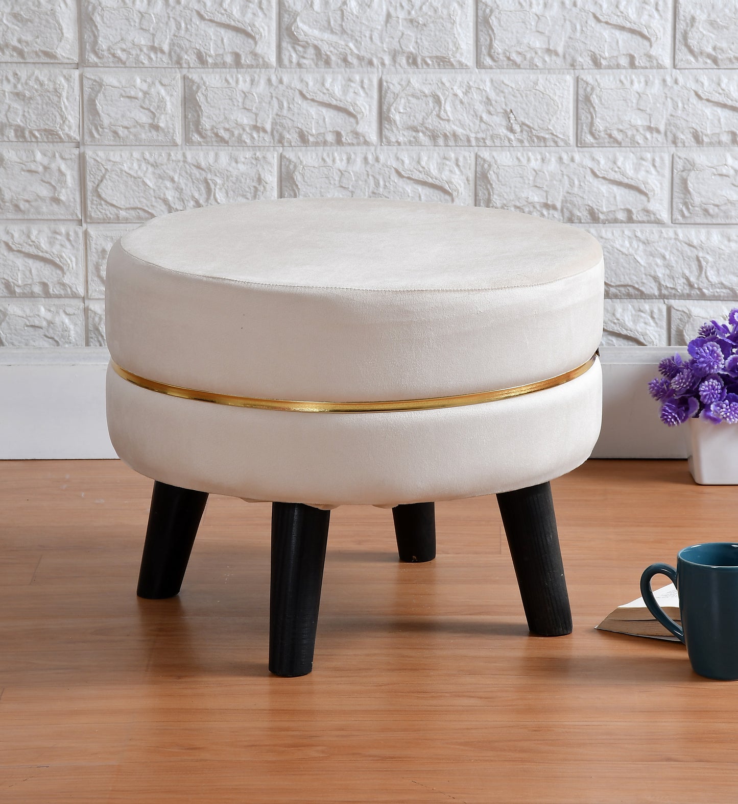 Homeaccex Ottoman Pouffe Puffy Stool, 16inch Height