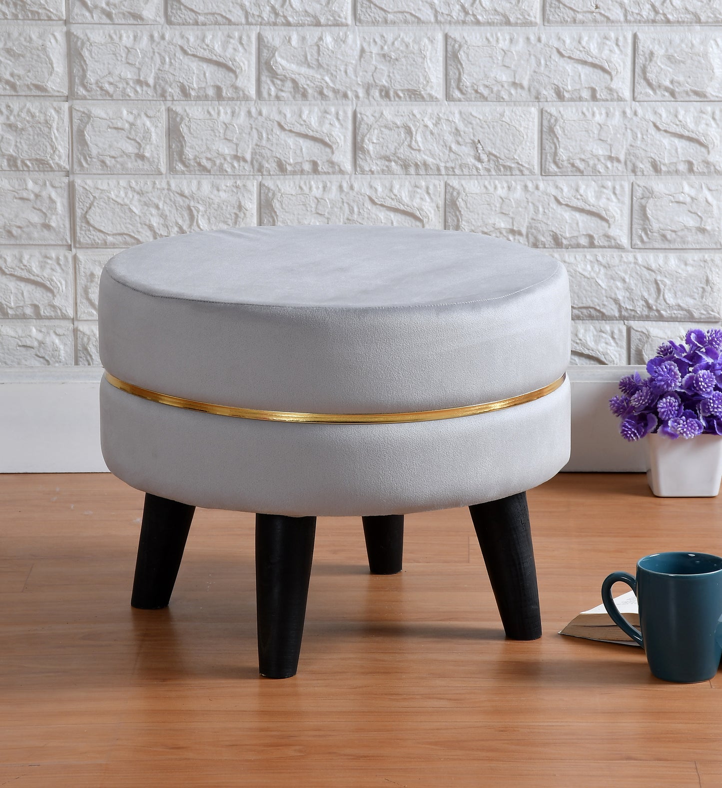 Homeaccex Ottoman Pouffe Puffy Stool, 16inch Height
