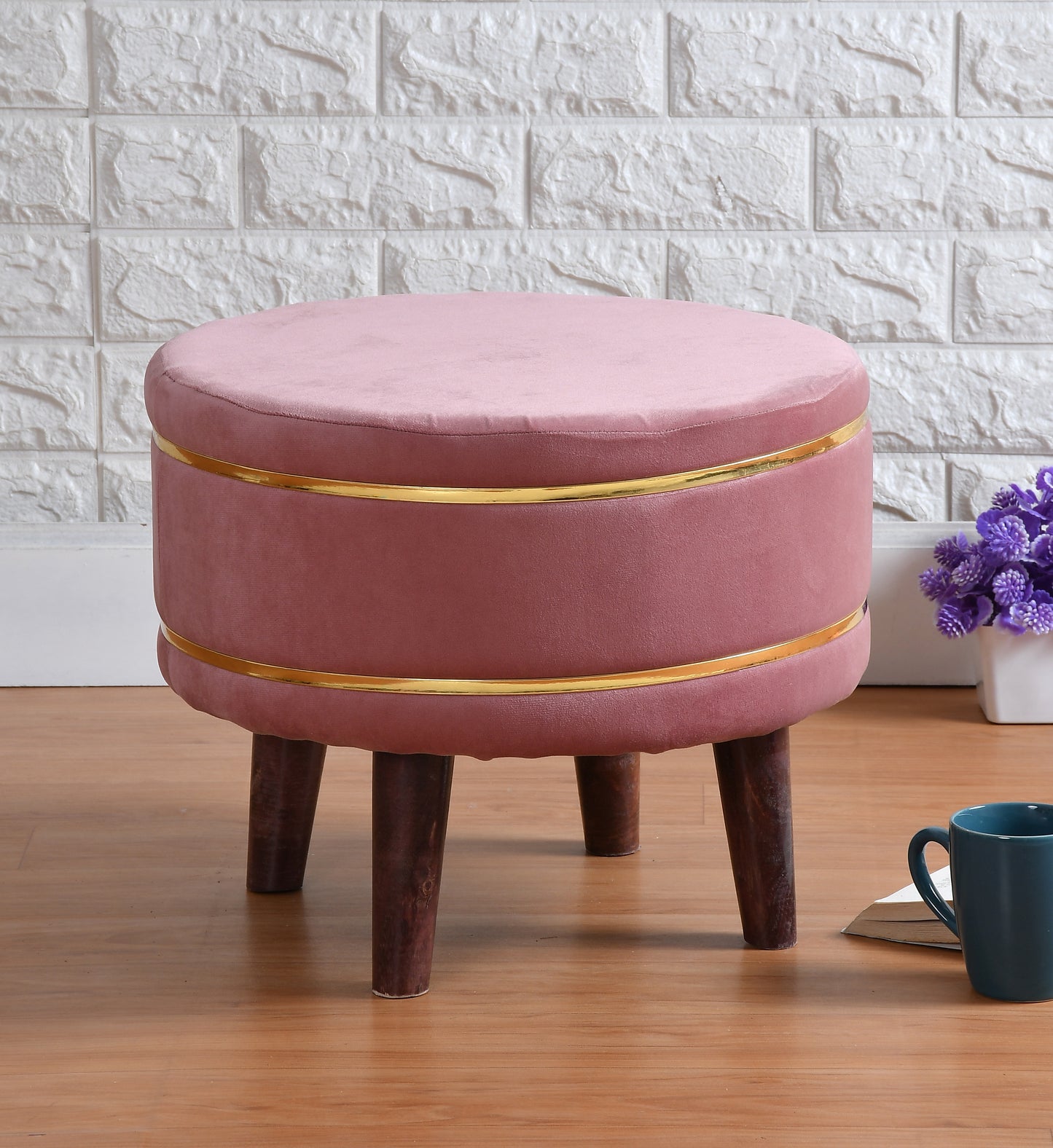 Homeaccex Ottoman Pouffe Puffy Stool For Living Room, 16inch Height
