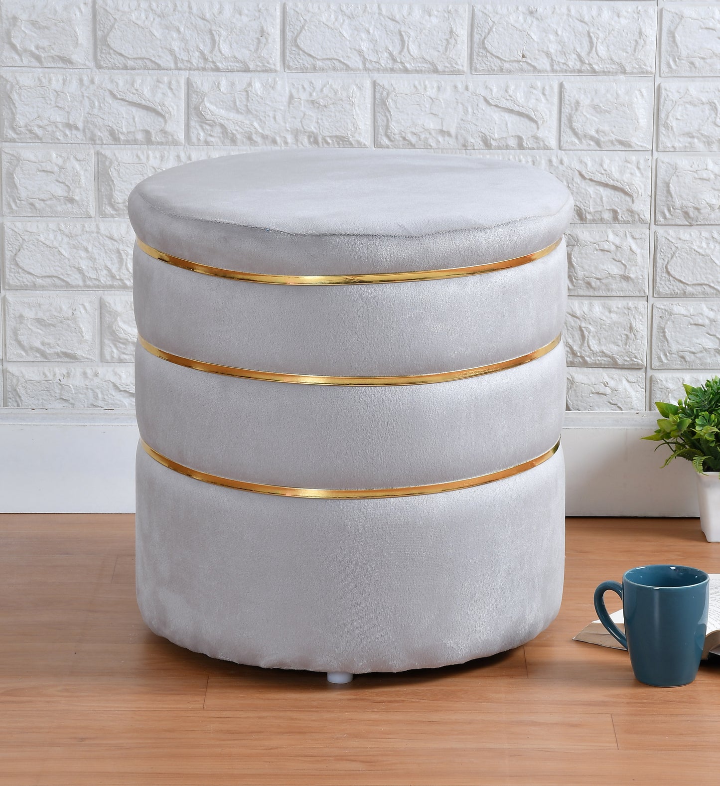 Homeaccex Ottoman Pouffe Puffy Stool Footstool, 18inch Height