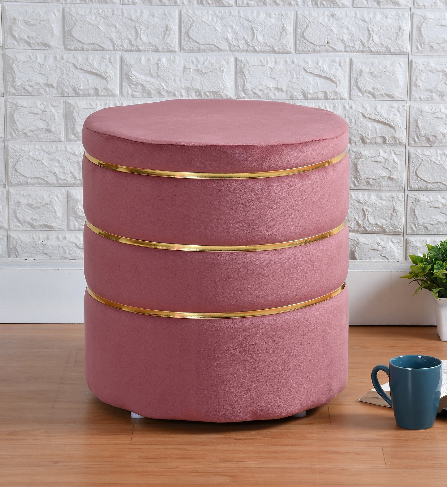 Homeaccex Ottoman Pouffe Puffy Stool Footstool, 18inch Height